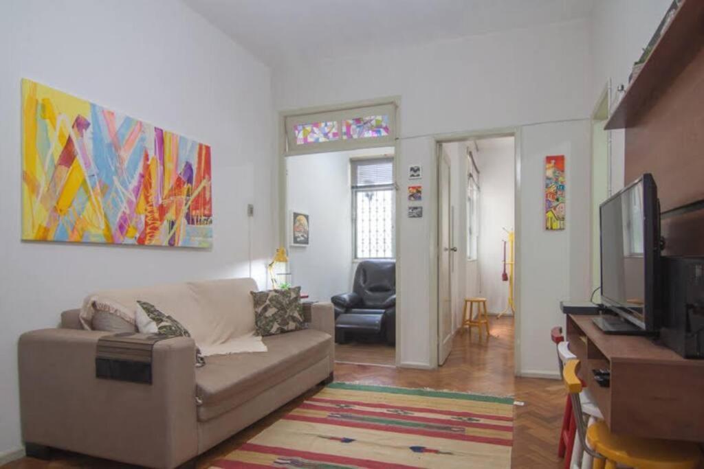 ריו דה ז'ניירו Apartamento Charmoso Na Praia De Copacabana מראה חיצוני תמונה
